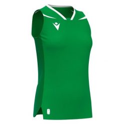 Damski tank top Macron Lily. Białe topy Macron, bez wzorów, sportowe, bez kołnierzyka, bez ramiączek. Za 246.50 zł.