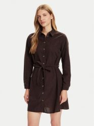 Vero Moda Sukienka koszulowa Elly 10334288 Brązowy Regular Fit. Brązowe sukienki Vero Moda, xs, bez wzorów, z syntetyku, bez kołnierzyka, bez ramiączek, koszulowe. Za 179.99 zł.