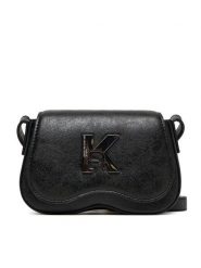 Karl Lagerfeld Jeans Torebka A3W30214 Czarny. Czarne listonoszki Karl Lagerfeld Jeans, bez wzorów, z jeansu, bez dodatków. Za 489.99 zł.