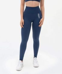 Legginsy modelujące Seamless Super Strong - Niebieski. Niebieskie legginsy JOY STUDIO, bez wzorów, z materiału, sportowe, długie. Za 212.00 zł.