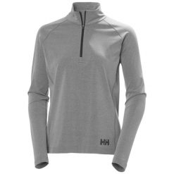 Bluza damska z zamkiem 1/2 Helly Hansen Tyri. Szare bluzy Helly Hansen, bez wzorów, bez ramiączek, bez kaptura. Za 363.00 zł.