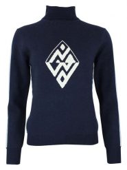 Peak Mountain Golf w kolorze granatowo-białym rozmiar: M. Białe swetry Peak Mountain, m, z aplikacjami, bez ramiączek. Za 217.99 zł.