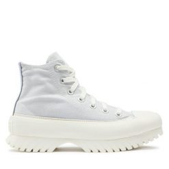 Botki Converse. Niebieskie botki Converse, bez wzorów, retro, bez obcasa, na płaskiej podeszwie, bez zapięcia. Za 379.99 zł.