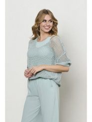 &Co Woman Sweter "Beki" w kolorze błękitnym rozmiar: XL. Niebieskie swetry &Co Woman, xl, bez wzorów, bez ramiączek. Za 170.87 zł.