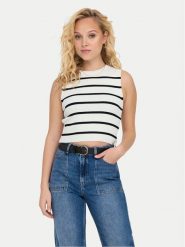 ONLY Top Majli 15255533 Écru Regular Fit. Topy ONLY, l, bez wzorów, z syntetyku, bez kołnierzyka, bez ramiączek. Za 59.99 zł.