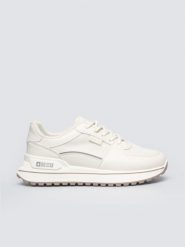 Sneakersy damskie ze skóry ekologicznej beżowe NN274A088 801. Brązowe buty sportowe lifestyle BIG STAR, bez wzorów, ze skóry ekologicznej, sportowe, z okrągłym noskiem, bez zapięcia. Za 179.99 zł.