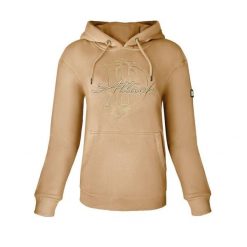 Bluza jeździecka damska JD ATTACK Alison. Brązowe bluzy JD ATTACK, l, bez wzorów, z bawełny, bez ramiączek, bez kaptura. Za 229.00 zł.
