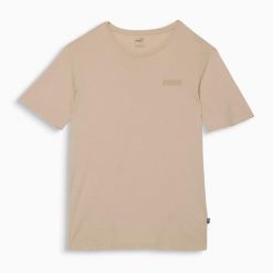 Puma Koszulka Ess Small Logo Boyfriend 68333088. Brązowe t-shirty sportowe Puma, m, bez wzorów, bez ramiączek. Za 67.99 zł.