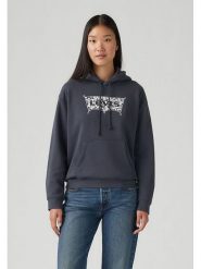 Levi's Bluza w kolorze granatowym rozmiar: S. Niebieskie bluzy Levi's, s, bez wzorów, bez ramiączek, z kapturem. Za 154.07 zł.