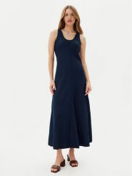 Tommy Hilfiger Sukienka letnia WW0WW46171 Granatowy Regular Fit. Niebieskie sukienki Tommy Hilfiger, bez wzorów, z wiskozy, bez kołnierzyka, bez ramiączek. Za 759.99 zł.