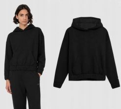 BLUZA DAMSKA 4F DRESOWA Z KAPTUREM NIEROZPINANA TSWSF255 S KOLOR CZARNY. Czarne bluzy z kapturem 4f, l, bez wzorów, z bawełny, z kapturem, do biegania. Za 59.90 zł.