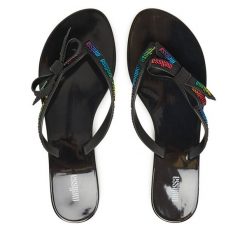 Japonki Melissa. Czarne japonki Melissa, bez wzorów. Za 199.99 zł.