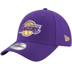 Czapka z daszkiem New Era NBA Los Angeles Lakers. Fioletowe czapki z daszkiem New Era, bez wzorów, z poliesteru, sportowe. Za 119.99 zł.