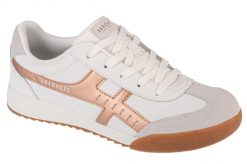 Buty sportowe Sneakersy damskie, Zinger - Metallic Roads. Białe buty treningowe Skechers, bez wzorów, z materiału, przed kostkę, bez zapięcia, trekkingowe. Za 299.99 zł.