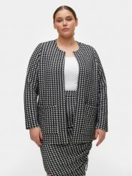 Vero Moda Curve Marynarka Bena 10302003 Czarny Regular Fit. Czarne marynarki i żakiety Vero Moda Curve, bez wzorów, z syntetyku, bez ramiączek. Za 119.99 zł.