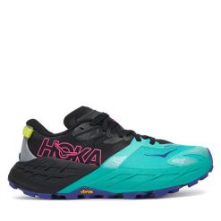 Buty do biegania Hoka. Czarne buty do biegania HOKA, bez wzorów, bez zapięcia, do biegania. Za 749.99 zł.