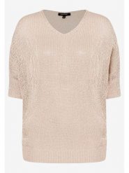 More & More Sweter w kolorze beżowym rozmiar: 42. Brązowe swetry More & More, bez wzorów, bez ramiączek. Za 69.99 zł.