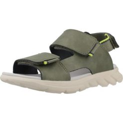 Sandały GEOX J SANDAL AIRADYUM Zielony. Zielone sandały Geox, bez wzorów, z syntetyku, sportowe, bez obcasa, bez zapięcia. Za 197.99 zł.