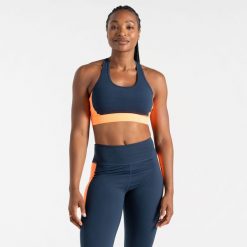 Swift II damski biustonosz sportowy. Brązowe biustonosze sportowe Dare 2b, bez wzorów, na fitness i siłownię. W wyprzedaży za 89.99 zł.