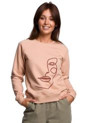 Be Wear Bluza w kolorze beżowym rozmiar: S. Brązowe bluzy Be Wear, s, bez wzorów, bez kaptura. Za 123.82 zł.