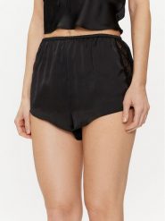 Hunkemöller Szorty piżamowe Satin 205068 Czarny Regular Fit. Czarne piżamy Hunkemöller, xl, bez wzorów, z syntetyku, bez kołnierzyka, bez ramiączek. Za 69.99 zł.