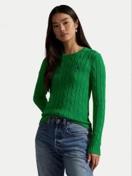 Polo Ralph Lauren Sweter 211971869011 Zielony Slim Fit. Zielone swetry Polo Ralph Lauren, l, bez wzorów, z bawełny, bez ramiączek. Za 949.99 zł.