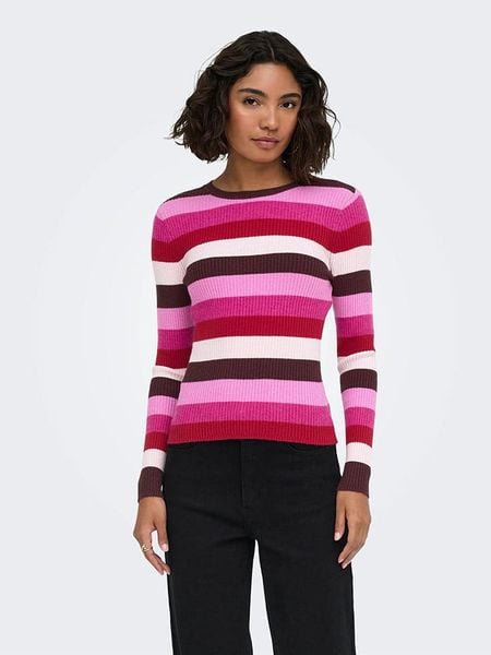 ONLY Sweter w kolorze różowym rozmiar: XS. Różowe swetry ONLY, xs, bez wzorów, bez ramiączek. Za 89.95 zł.