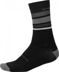 Skarpetki Endura BaaBaa Merino Stripe. Czarne skarpetki ENDURA, bez wzorów, z wełny. Za 218.99 zł.