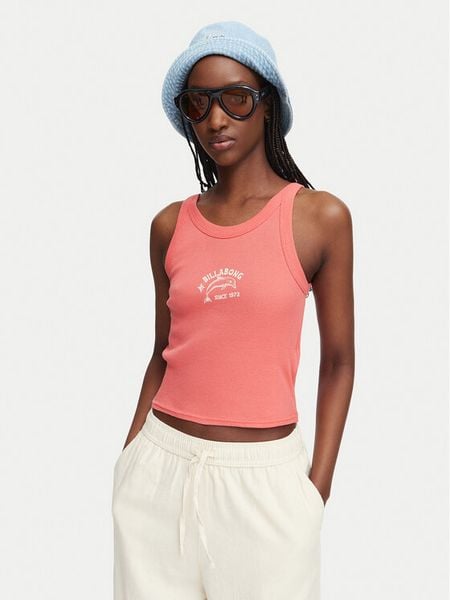 Billabong Top Day Trip EBJZT00456 Koralowy Regular Fit. Pomarańczowe topy Billabong, xl, bez wzorów, z bawełny, bez kołnierzyka, bez ramiączek. Za 88.99 zł.