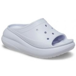 Klapki Crocs Crush Slide Dreamscape 208731-5AF fioletowe. Fioletowe klapki bez wzorów, casualowe, bez obcasa, bez zapięcia. Za 367.32 zł.