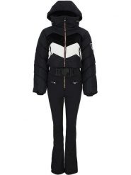 Peak Mountain Kombinezon narciarski "Antiero" w kolorze czarnym rozmiar: L. Czarne kombinezony Peak Mountain, l, bez wzorów, z tkaniny, sportowe, bez kołnierzyka, bez ramiączek. Za 721.37 zł.