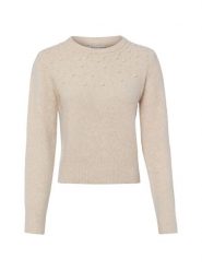Marie Lund Sweter z domieszką wełny Kobiety beżowy, L. Brązowe swetry Marie Lund, l, bez wzorów, z wełny, bez ramiączek. Za 129.95 zł.