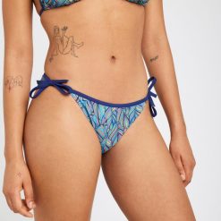 Dół kostiumu kąpielowego surfingowego damski Olaian Sofy Foly. Bikini OLAIAN, bez wzorów, z elastanu, sportowe. Za 49.99 zł.