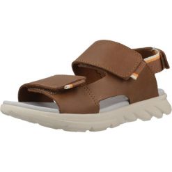 Sandały GEOX J SANDAL AIRADYUM Brązowy. Brązowe sandały Geox, bez wzorów, z syntetyku, sportowe, bez obcasa, bez zapięcia. Za 209.99 zł.