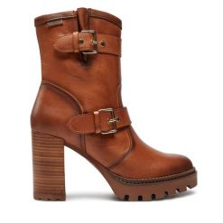 Botki Pikolinos. Brązowe botki Pikolinos, bez wzorów, bez obcasa, na słupku, bez zapięcia. Za 619.99 zł.
