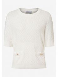 More & More Sweter w kolorze kremowym rozmiar: 40. Brązowe swetry More & More, bez wzorów, bez ramiączek. Za 119.95 zł.