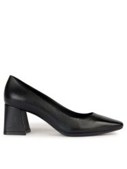 Geox Czółenka D Giselda D36VCA 000TU C9999 Czarny. Czarne czółenka Geox, bez wzorów, ze skóry, bez obcasa, bez zapięcia. Za 389.99 zł.
