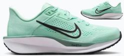 Buty do biegania damskie Nike Quest. Zielone buty do biegania Nike, bez wzorów, z gumy, bez zapięcia, do biegania. Za 312.99 zł.