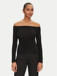 ONLY Bluzka Glamour 15339763 Czarny Slim Fit. Czarne bluzki ONLY, s, bez wzorów, z syntetyku, glamour, bez kołnierzyka, bez ramiączek. Za 59.99 zł.