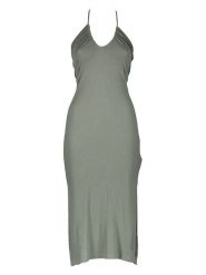 Roxy Sukienka w kolorze khaki rozmiar: M. Brązowe sukienki Roxy, m, bez wzorów, bez kołnierzyka, bez ramiączek, midi. Za 113.90 zł.