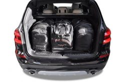 Torby Do Bagażnika Bmw X3 2017-2024 4Szt Kjust. Czarne torby podróżne KJUST, bez wzorów, z kauczuku. Za 1,250.00 zł.