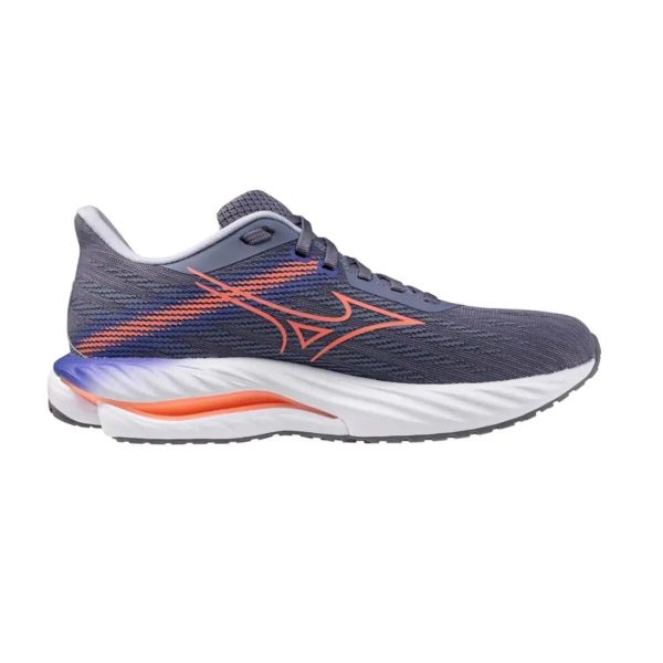 Damskie buty do biegania Mizuno Wave Inspire 21. Niebieskie buty do biegania Mizuno, bez wzorów, z materiału, bez zapięcia, do biegania, mizuno wave. Za 369.99 zł.