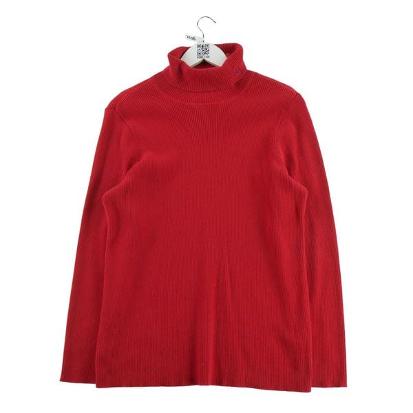 Damski sweter z golfem czerwony. Czerwone swetry Ralph Lauren, l, bez wzorów, sportowe, bez ramiączek. Za 59.60 zł.