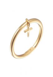 Elli Damski wisiorek z podstawowym krzyżem ze srebra próby 925 Sterling Silver Pierścionki 1 ct. Szare pierścionki Elli, srebrne. Za 283.99 zł.