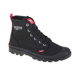 Buty sportowe Sneakersy unisex, Palladium Pampa Hi Dare. Czarne buty treningowe Palladium, bez wzorów, z materiału, bez zapięcia, trekkingowe. Za 379.99 zł.