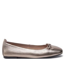 Baleriny Unisa. Żółte baleriny Unisa, bez wzorów, bez obcasa, bez zapięcia. Za 369.99 zł.