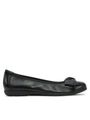 Caprice Baleriny 9-22153-42 Czarny. Czarne baleriny Caprice, bez wzorów, ze skóry, bez obcasa, bez zapięcia. Za 286.99 zł.