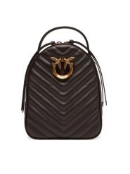 PINKO Plecak Love Click Mini Backpack PE 25 PLTT 103614 A1J2 Brązowy. Brązowe plecaki Pinko, bez wzorów, ze skóry, bez dodatków. Za 1,169.00 zł.