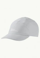 JACK WOLFSKIN Czapka z daszkiem damska Prelight Chill Cap cool grey. Szare czapki z daszkiem Jack Wolfskin, bez wzorów, z elastanu. Za 90.20 zł.