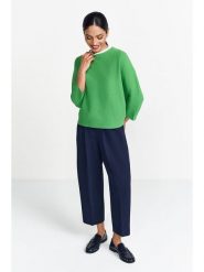Rich & Royal Sweter w kolorze zielonym rozmiar: M. Zielone swetry Rich & Royal, m, bez wzorów, bez ramiączek. Za 206.42 zł.